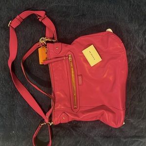 Coach leather hot pink handbag crossbody in great condition